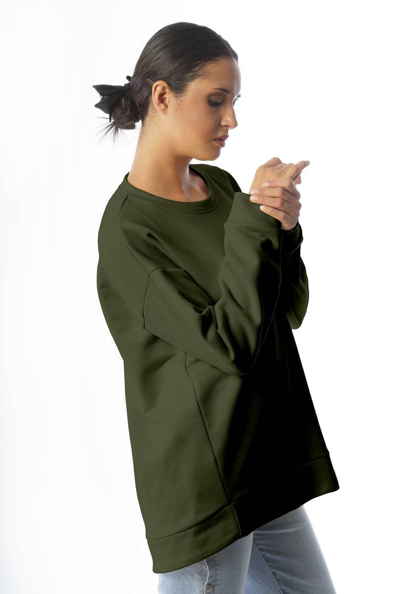 Paola T. Felpa In Cotone Stretch