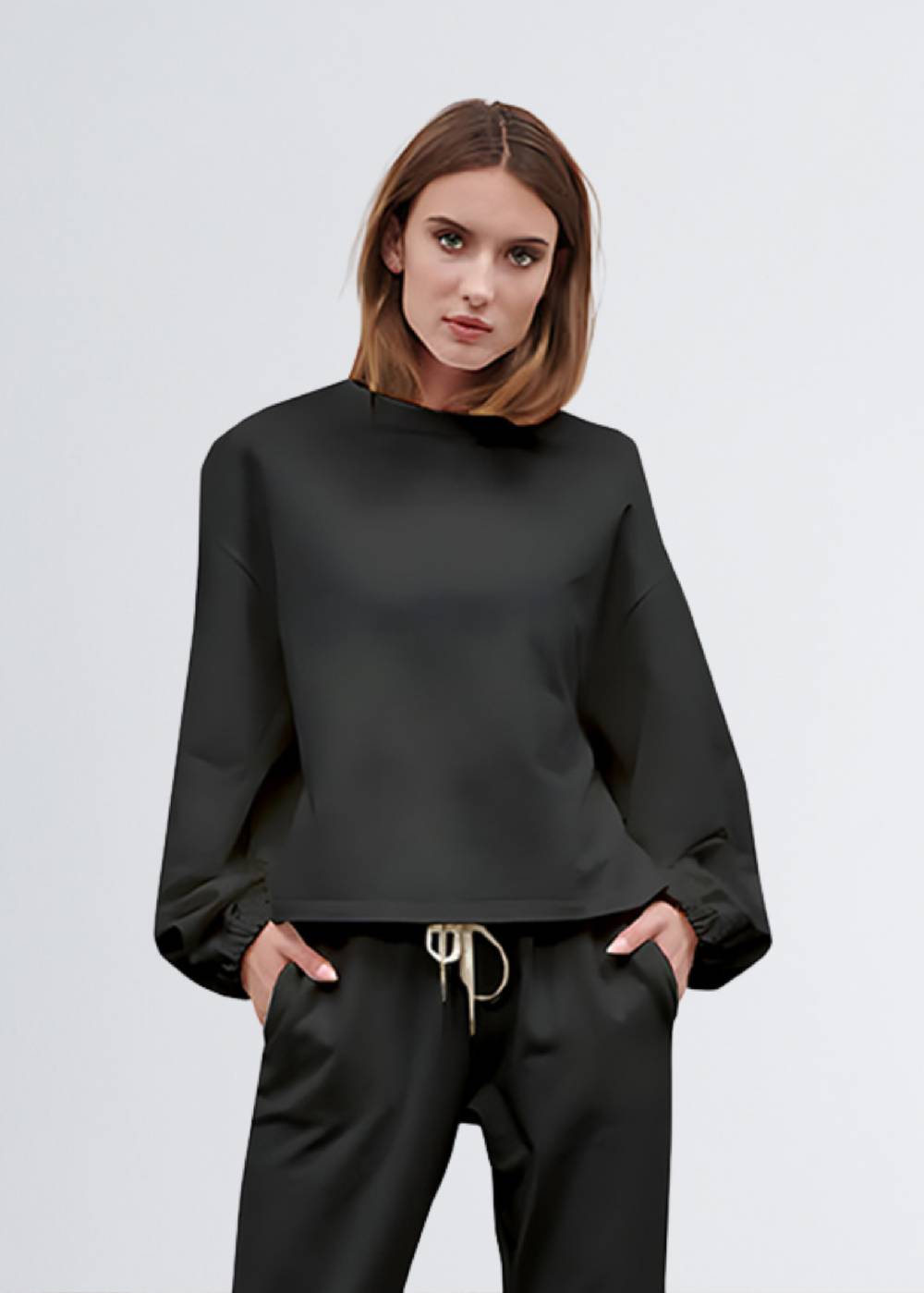 Paola T. Felpa in cotone stretch