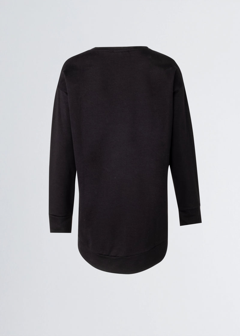 Paola T. Felpa In Cotone Stretch