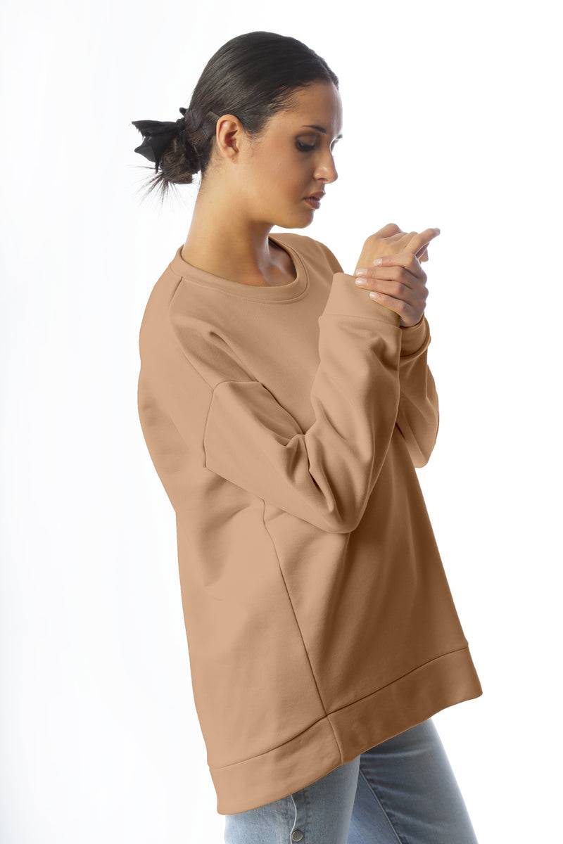 Paola T. Felpa In Cotone Stretch