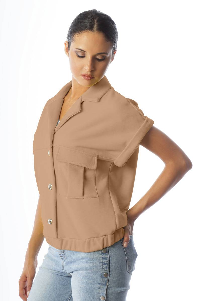 Paola T. Felpa In Cotone Stretch