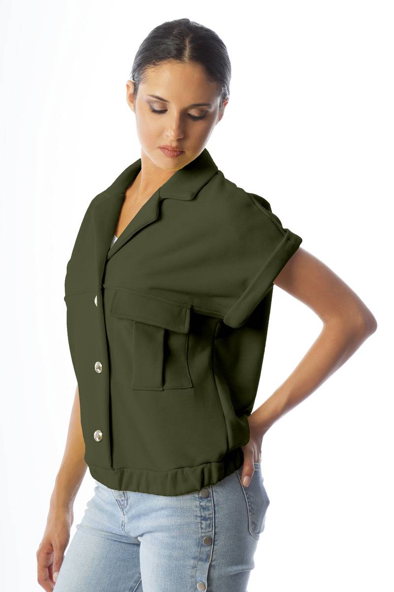 Paola T. Felpa In Cotone Stretch