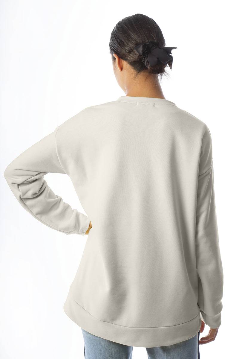 Paola T. Felpa In Cotone Stretch