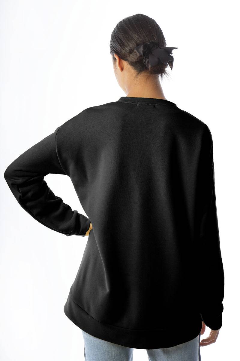 Paola T. Felpa In Cotone Stretch