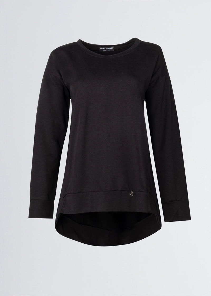 Paola T. Felpa In Cotone Stretch