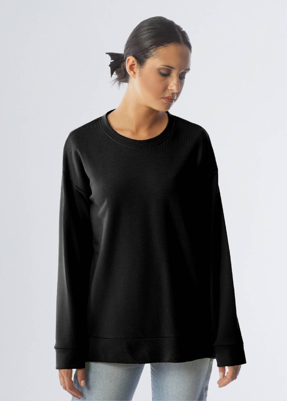 Paola T. Felpa in cotone stretch