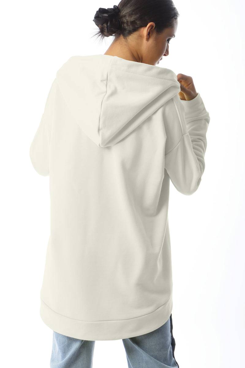 Paola T. Felpa Oversize Con Cappuccio