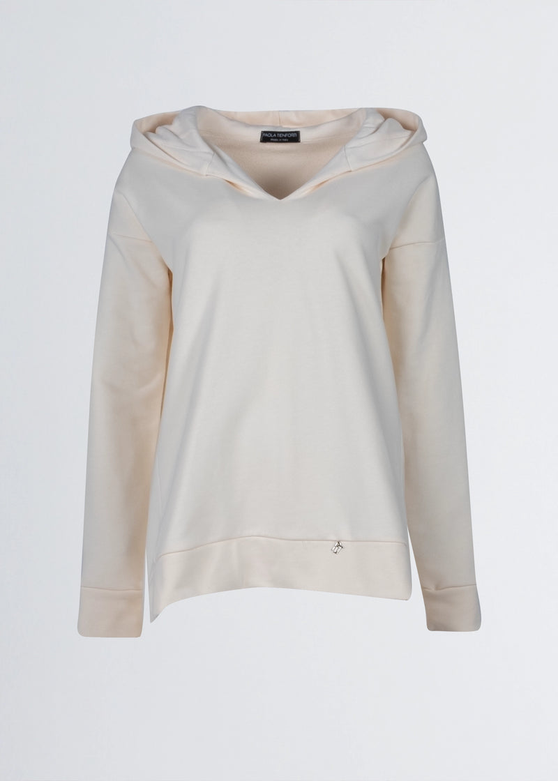 Paola T. Felpa Oversize Con Cappuccio