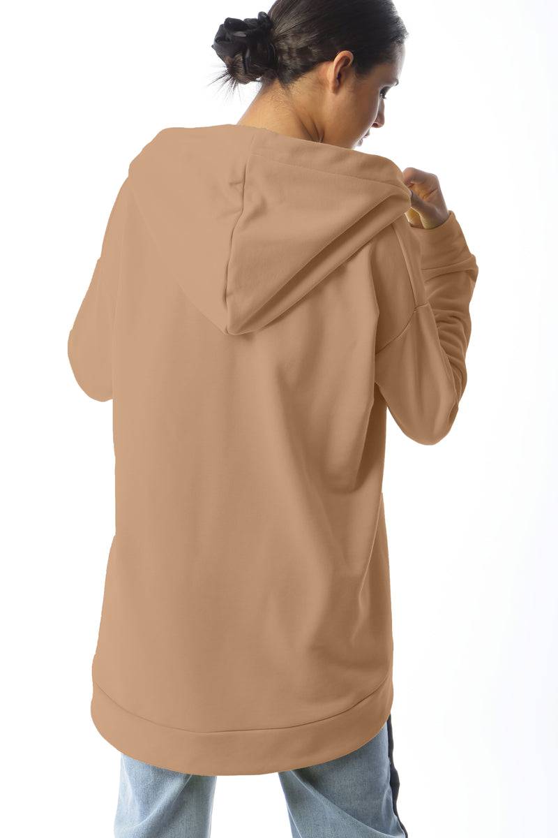 Paola T. Felpa Oversize Con Cappuccio