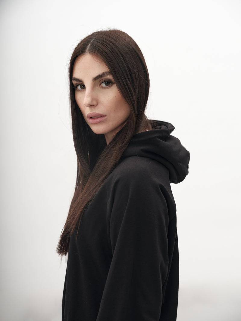 Paola T. Felpa Oversize Con Cappuccio