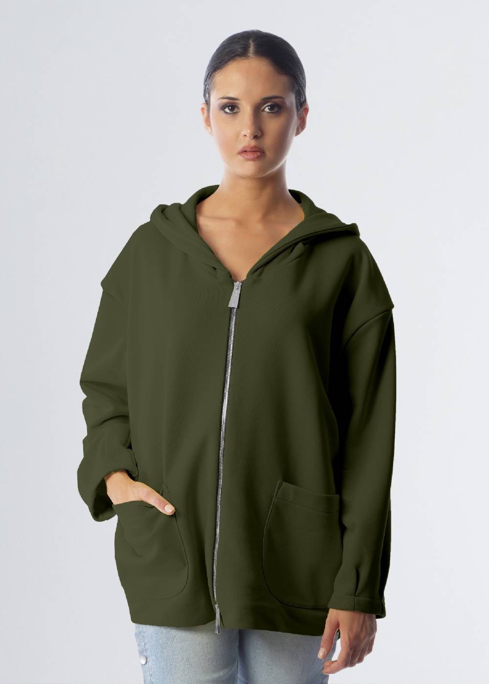 Paola T. Giacca in felpa di cotone