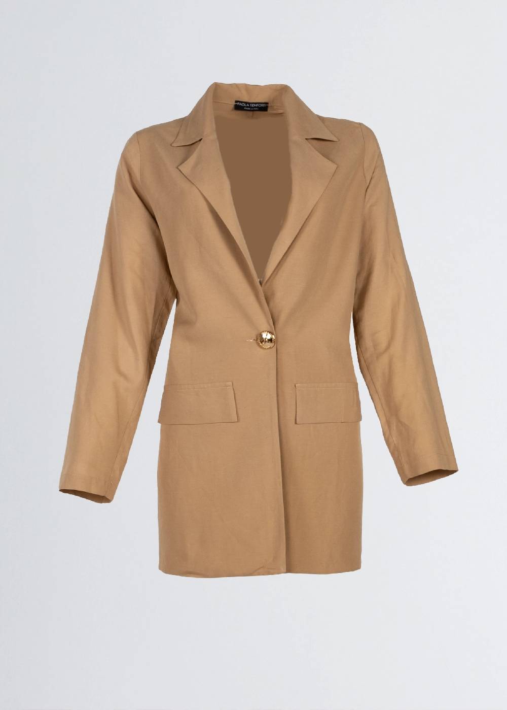 Paola T. Giacca in lino e viscosa