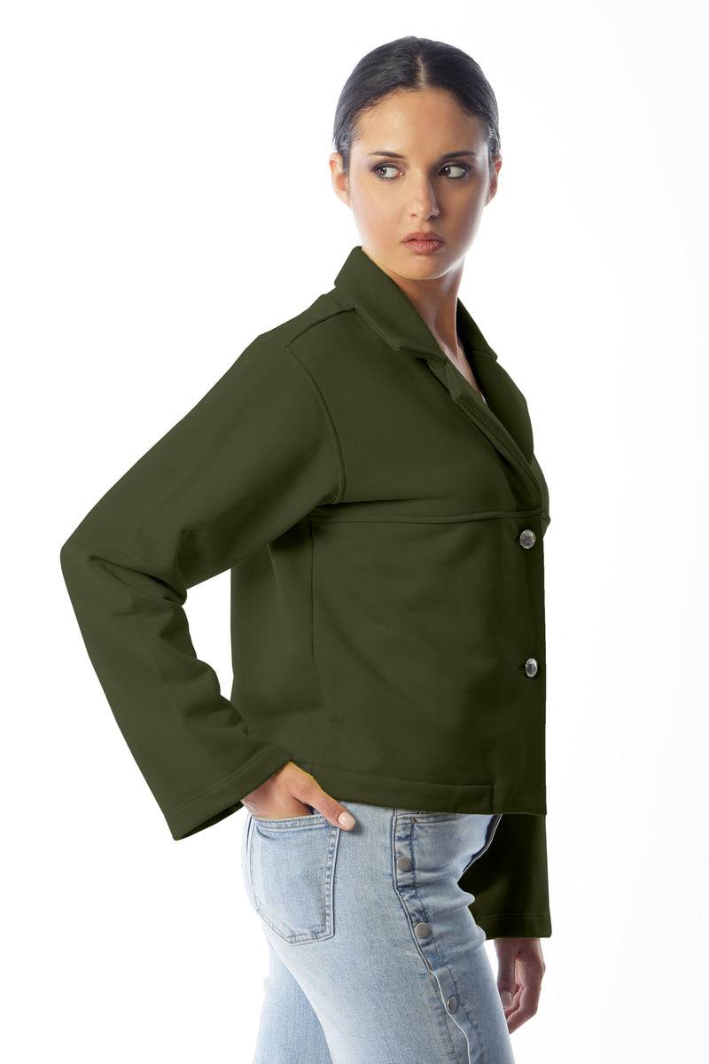 Paola T. Giacca Spencer In Felpa