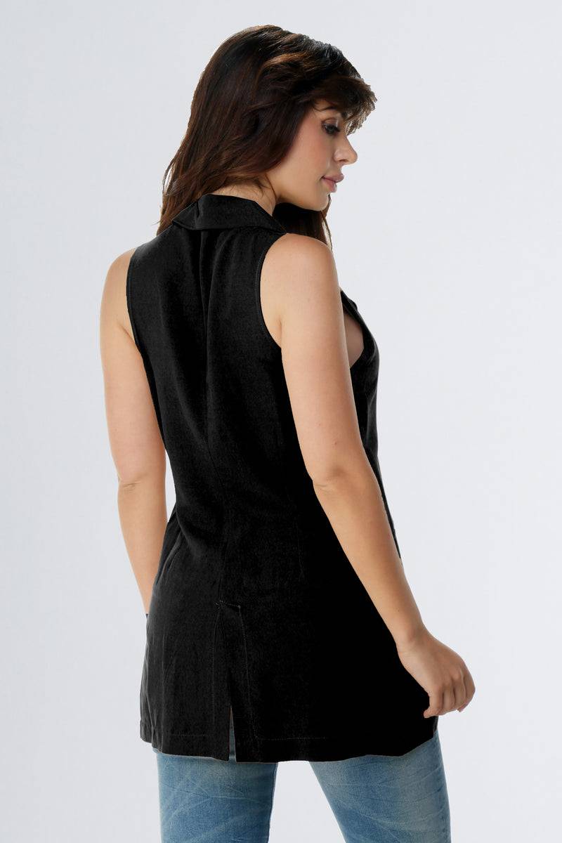 Paola T. Gilet In Lino E Viscosa