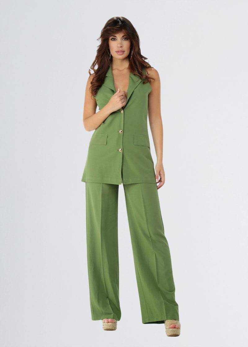 Paola T. Gilet In Lino E Viscosa