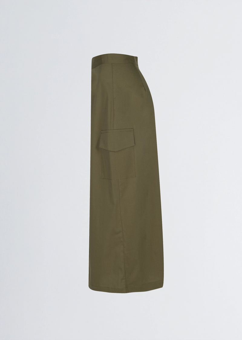 Paola T. Gonna In Cotone Stretch Con Tasconi