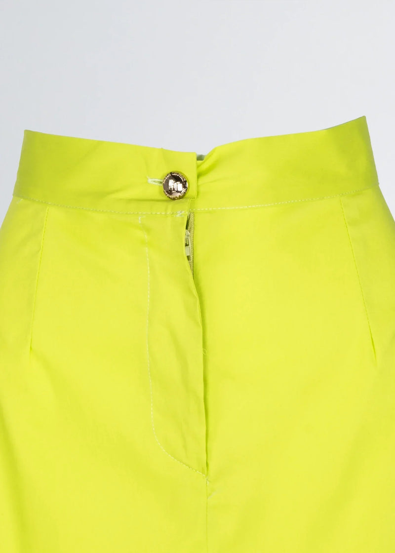 Paola T. Gonna In Cotone Stretch Con Tasconi