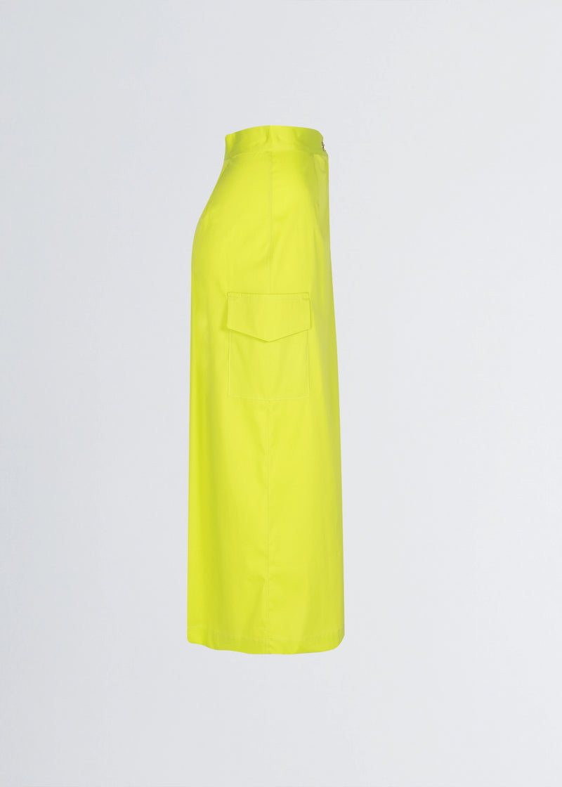 Paola T. Gonna In Cotone Stretch Con Tasconi