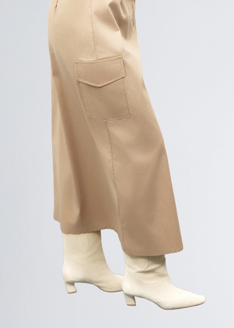 Paola T. Gonna In Cotone Stretch Con Tasconi