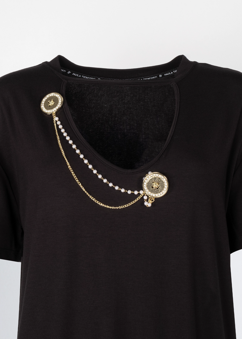 Paola T. Maglia In Jersey Di Viscosa