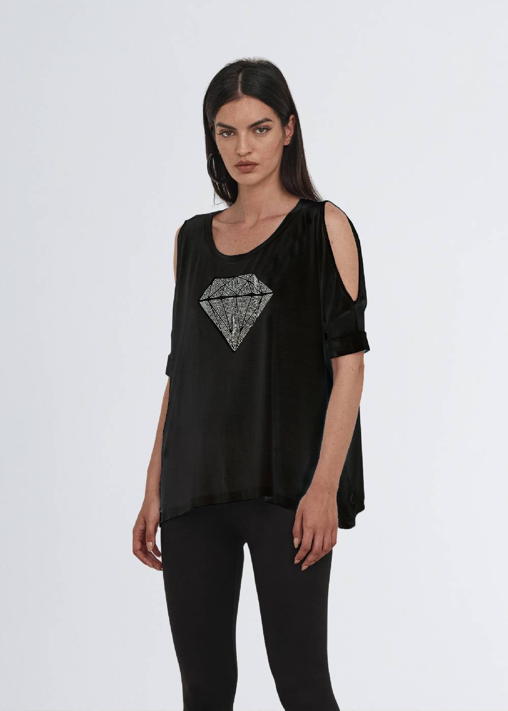 Paola T. Maglia in jersey di viscosa Diamond