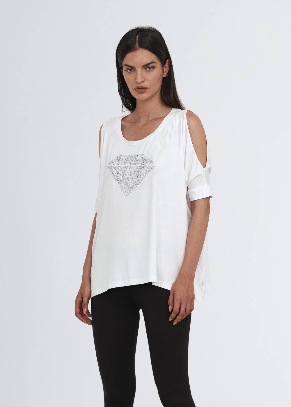 Paola T. Maglia in jersey di viscosa Diamond