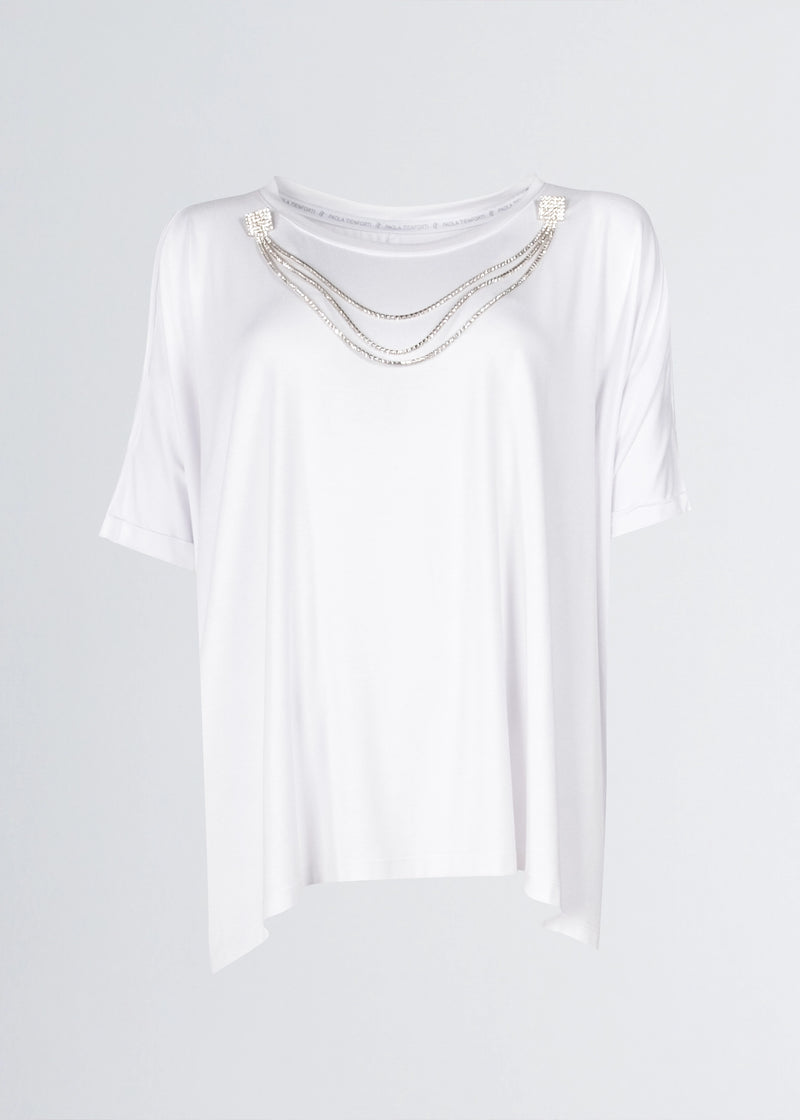 Paola T. Maglia In Jersey Di Viscosa