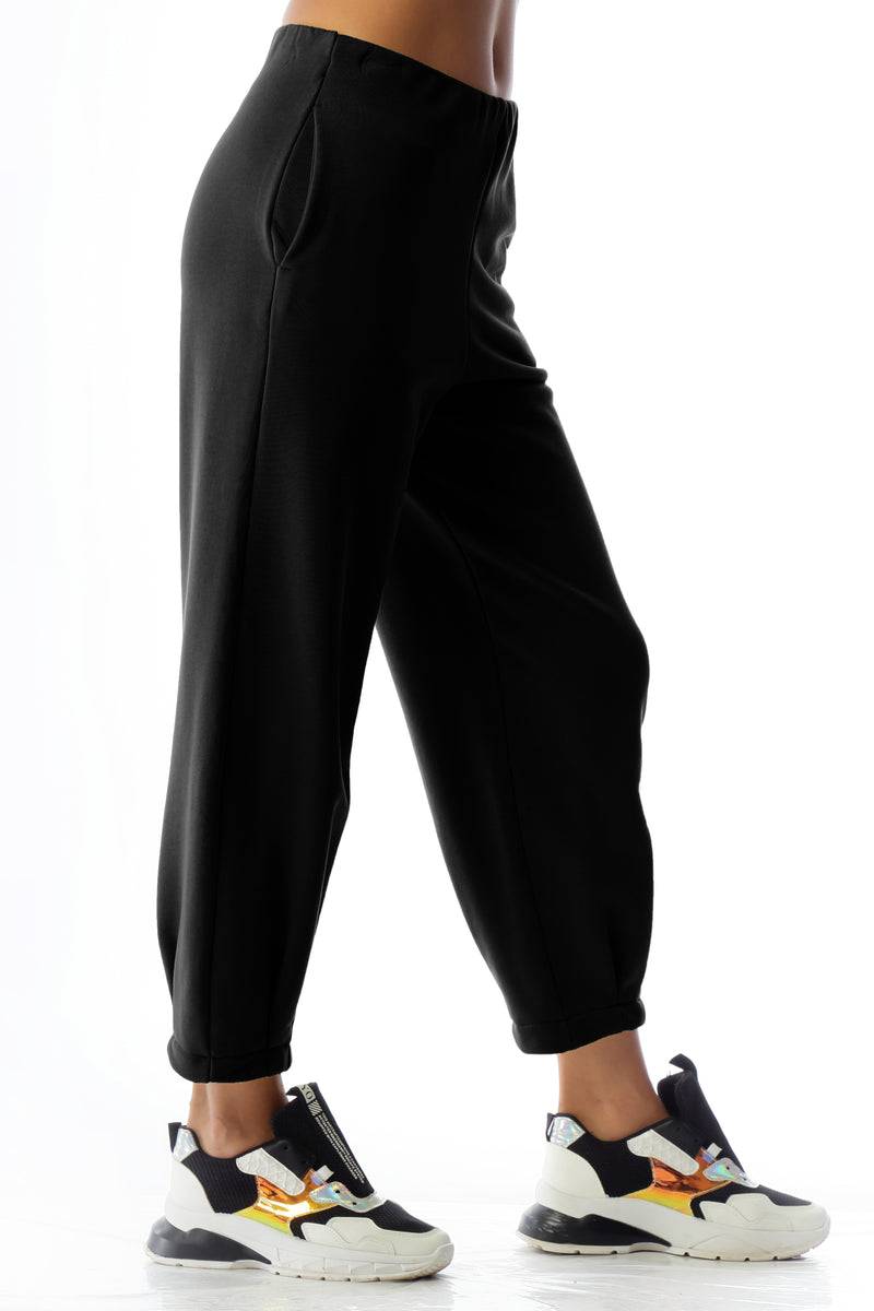 Paola T. Pantalone In Cotone Con Pinces