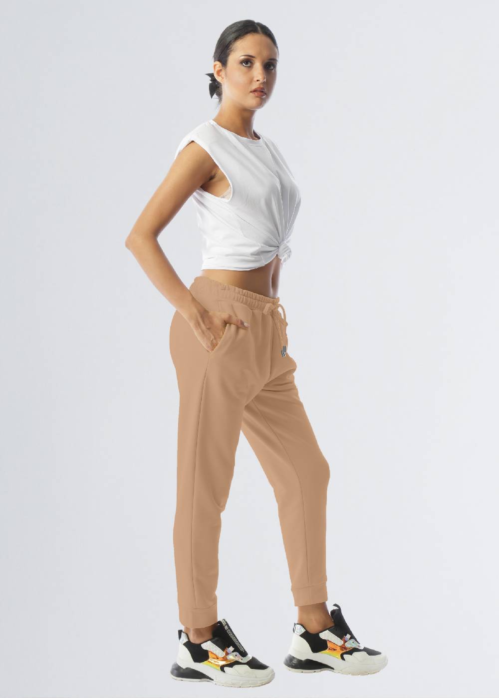 Paola T. Pantalone in cotone stretch