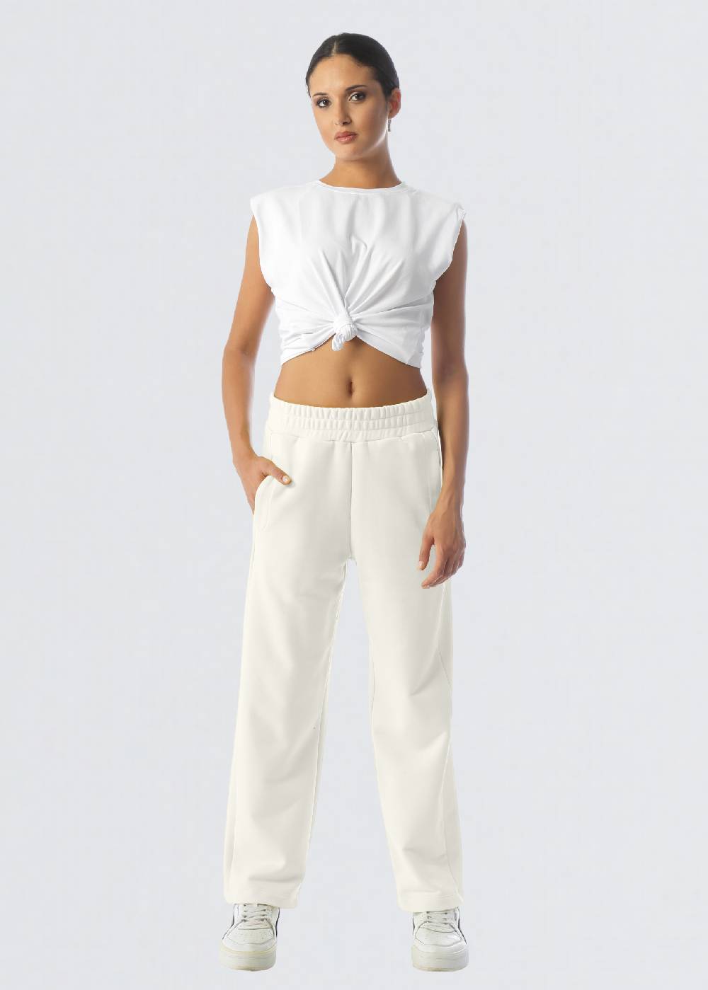 Paola T. Pantalone in cotone stretch