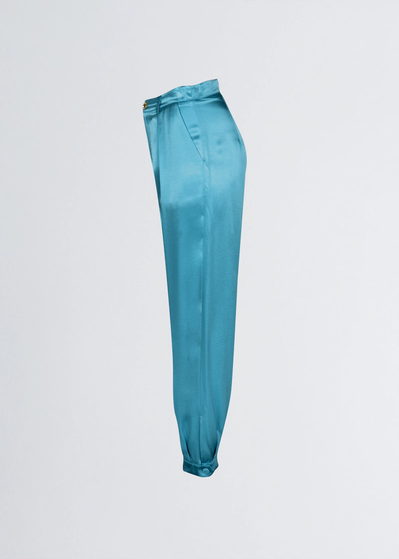 Paola T. Pantalone Jogger In Raso Di Viscosa