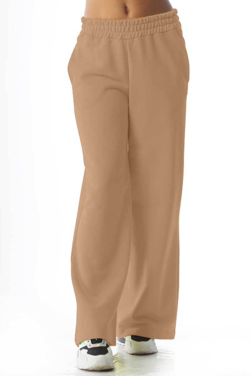 Paola T. Pantalone Palazzo In Cotone Stretch