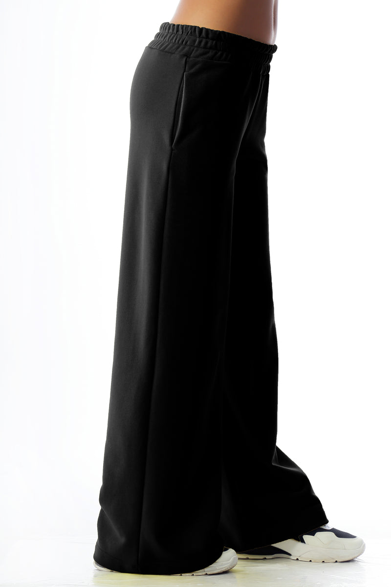 Paola T. Pantalone Palazzo In Cotone Stretch