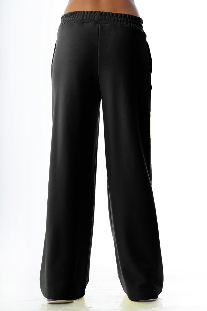 Paola T. Pantalone Palazzo In Cotone Stretch