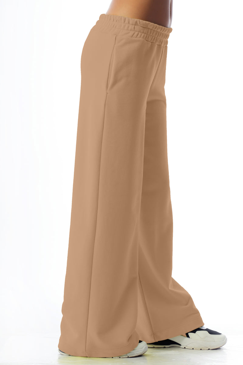 Paola T. Pantalone Palazzo In Cotone Stretch