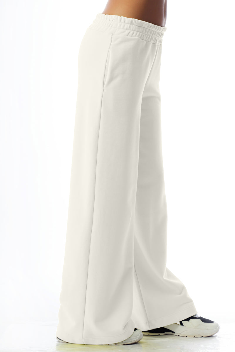 Paola T. Pantalone Palazzo In Cotone Stretch