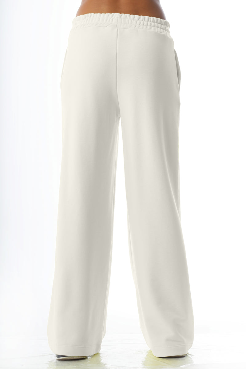 Paola T. Pantalone Palazzo In Cotone Stretch