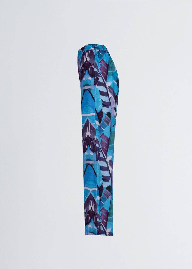 Paola T. Pantalone Palazzo In Viscosa Stampa Palm
