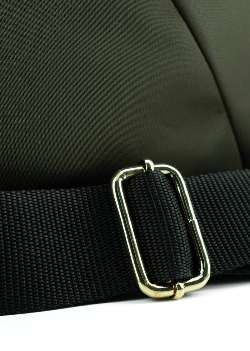 Paola T. Sacca Hobo In Nylon Con Dettagli Oro