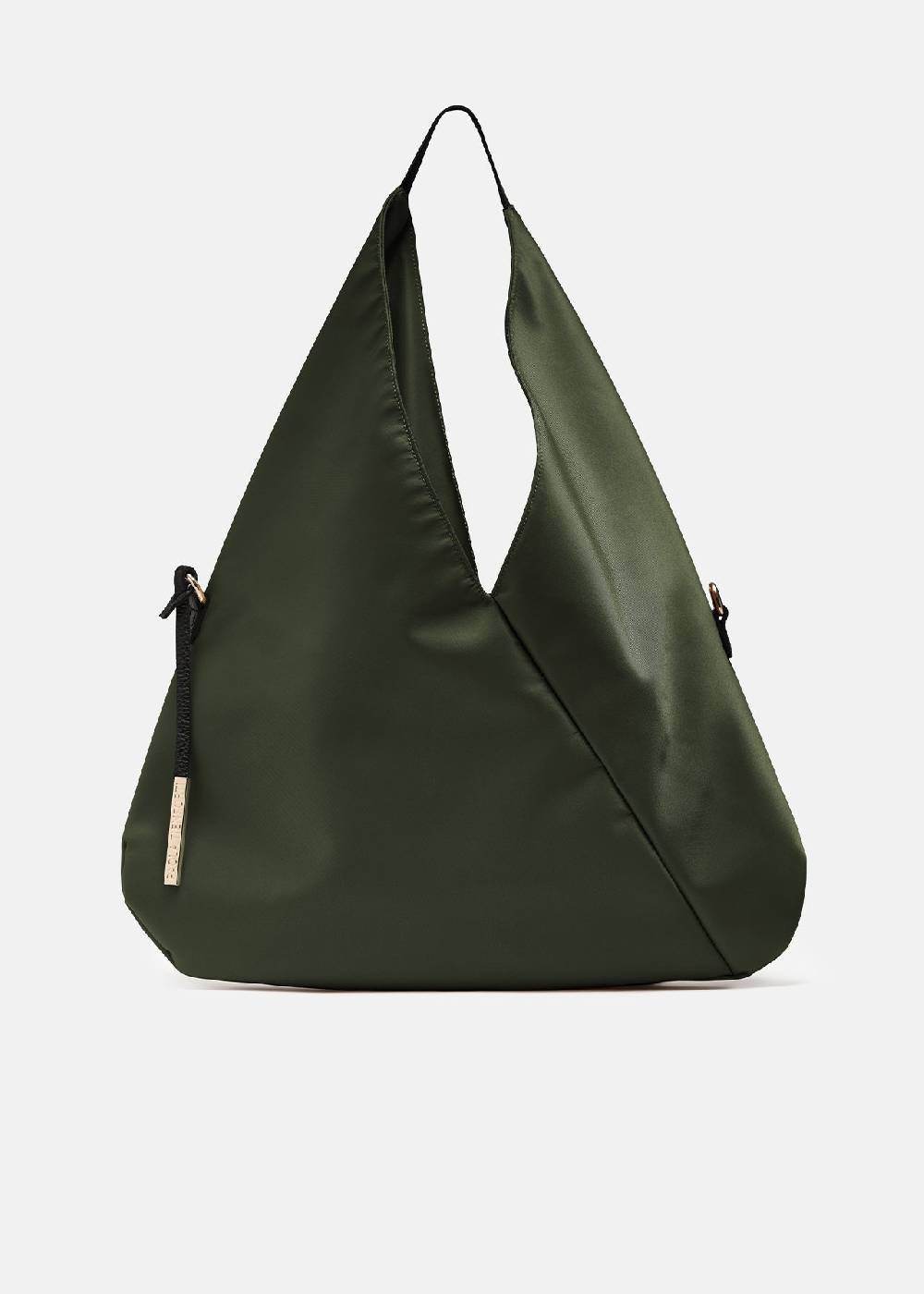 Paola T. Sacca hobo in nylon con dettagli oro