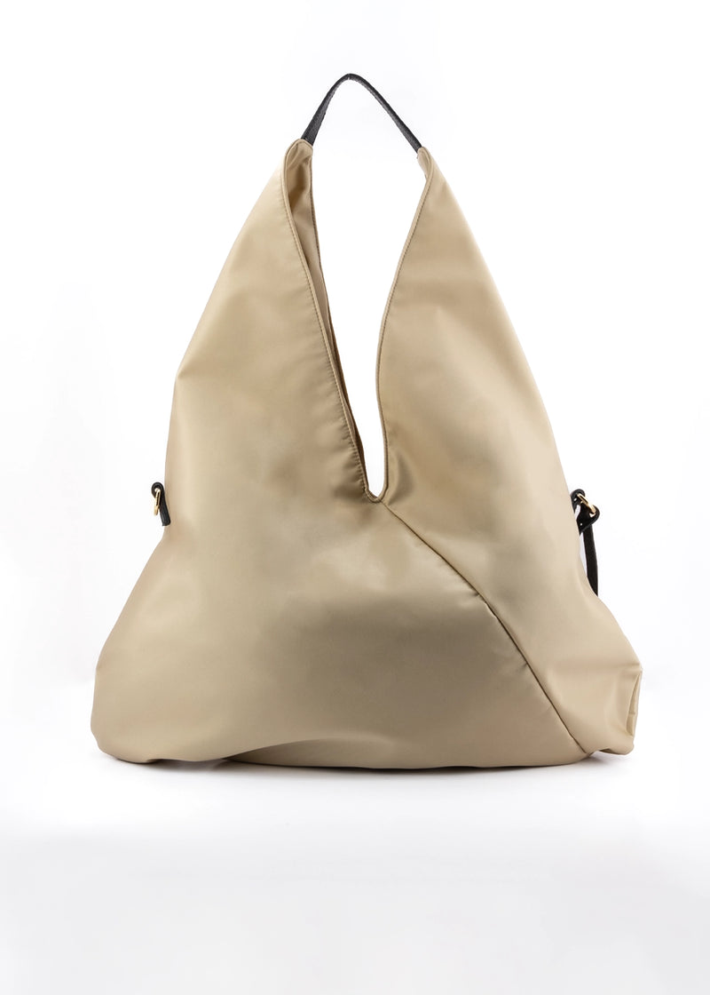 Paola T. Sacca Hobo In Nylon Con Dettagli Oro
