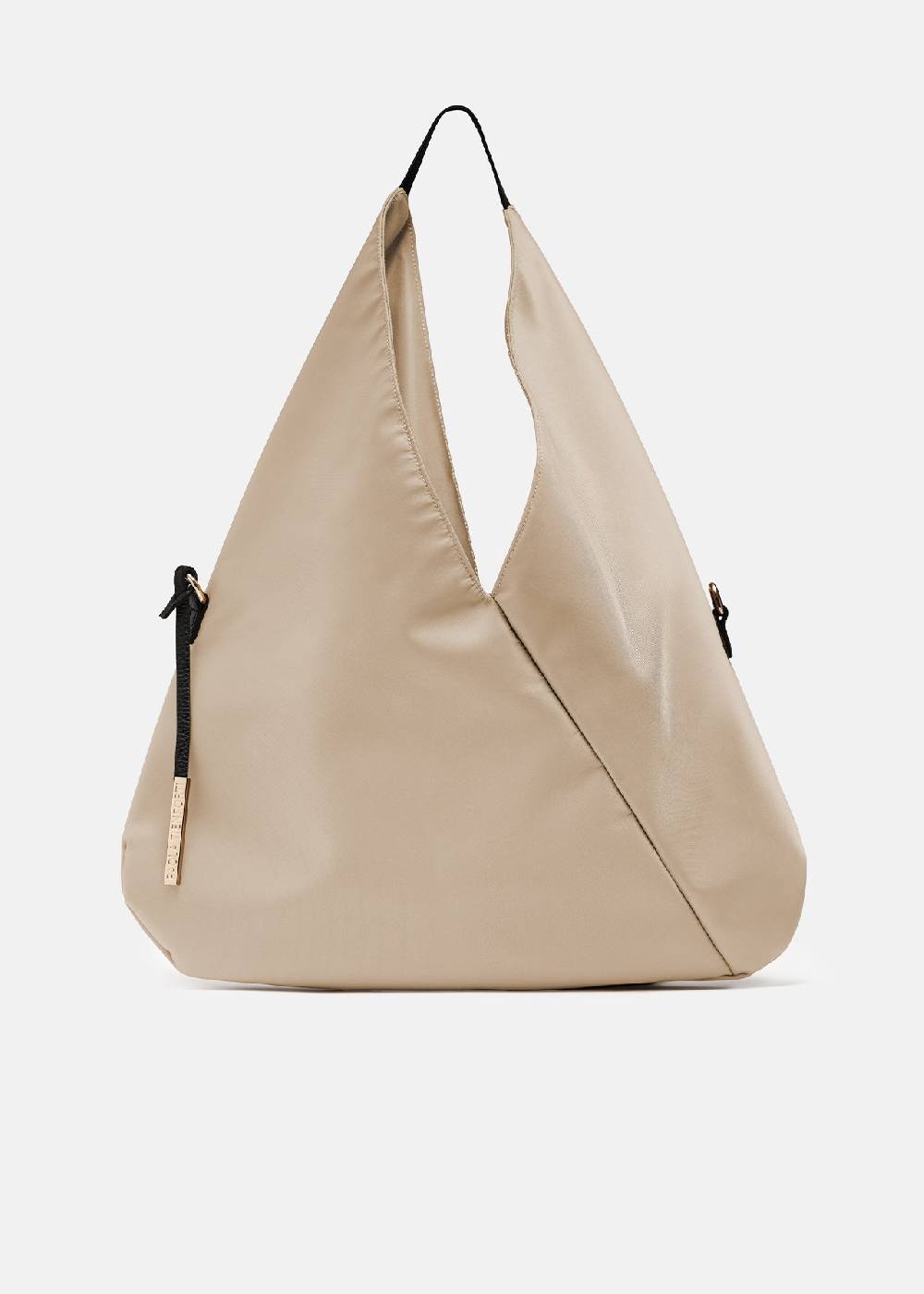 Paola T. Sacca hobo in nylon con dettagli oro