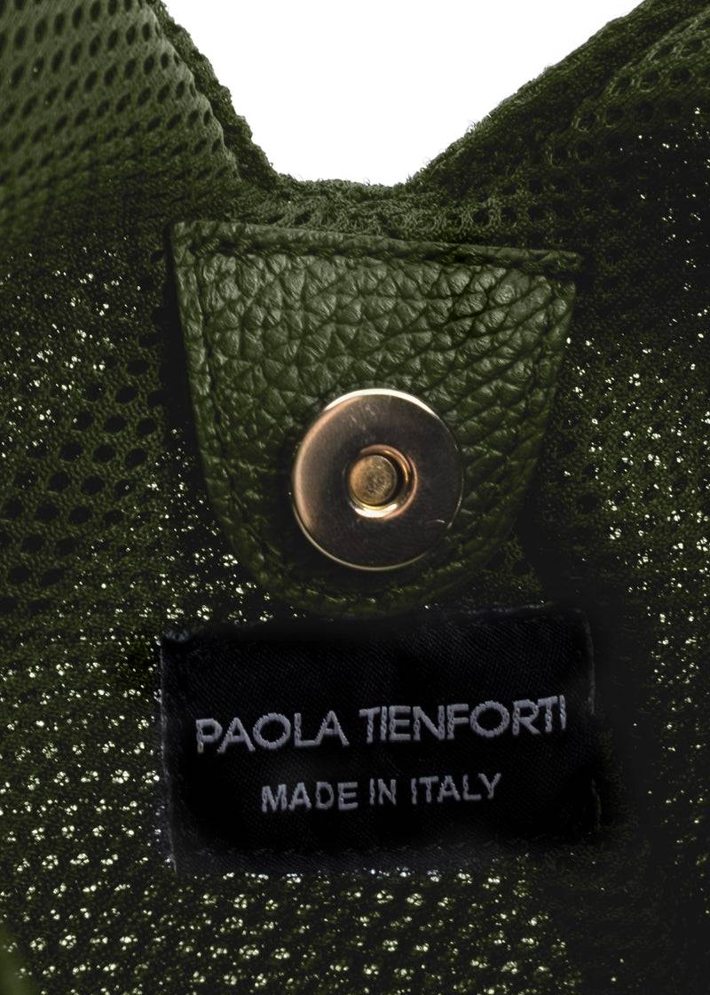 Paola T. Sacca Hobo In Traforato Con Dettagli Oro