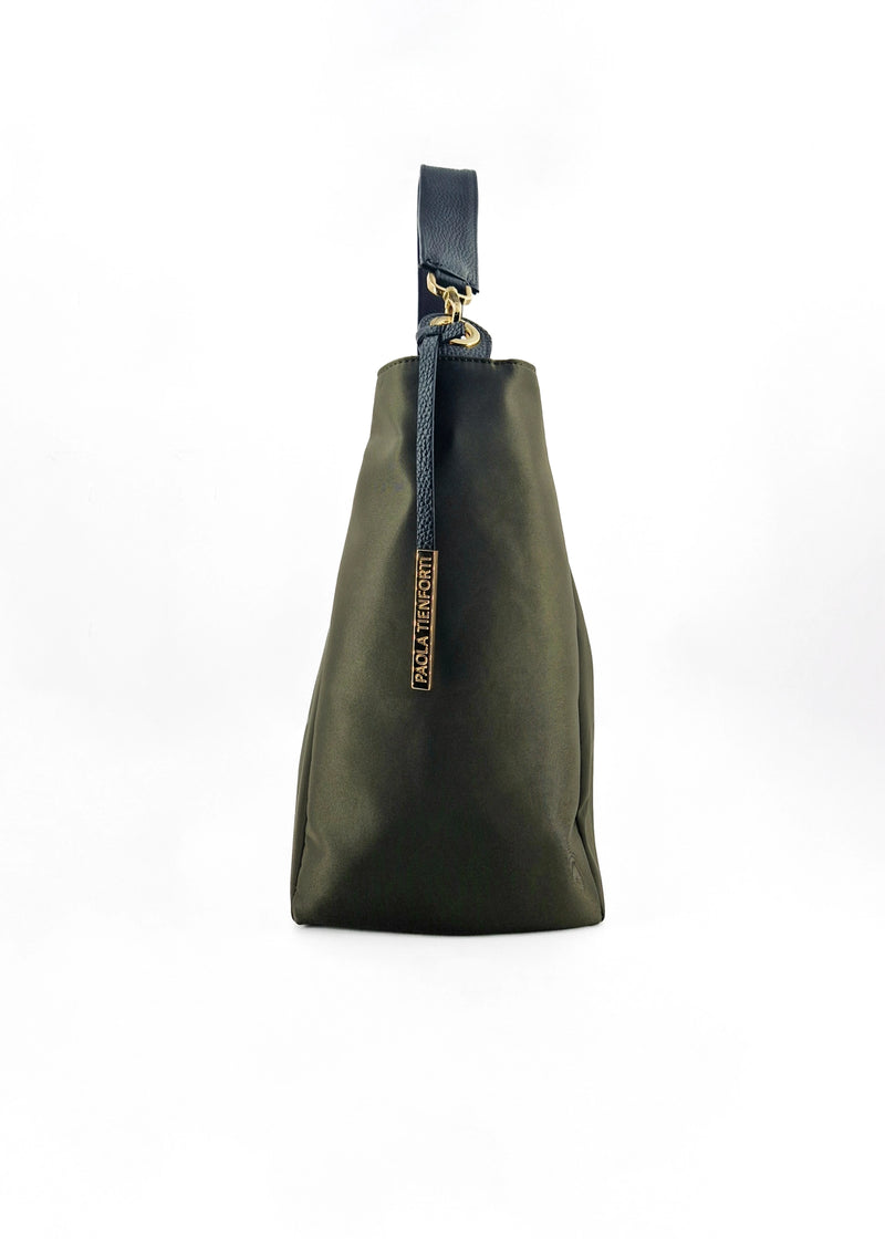 Paola T. Sacca In Nylon Con Dettagli Oro