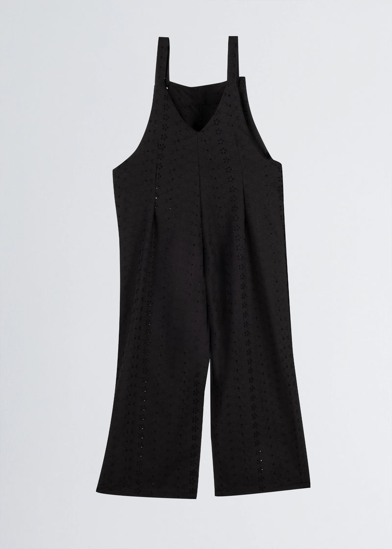 Paola T. Salopette In Cotone Sangallo