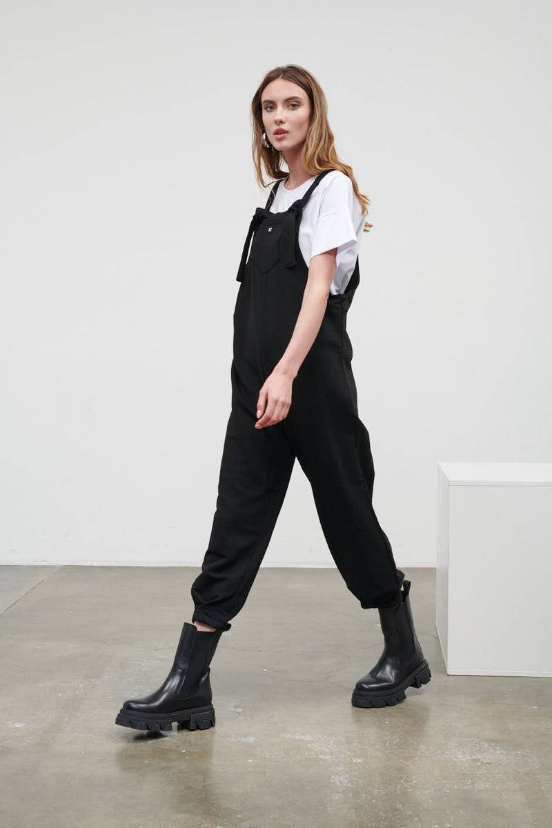 Paola T. Salopette In Cotone Stretch