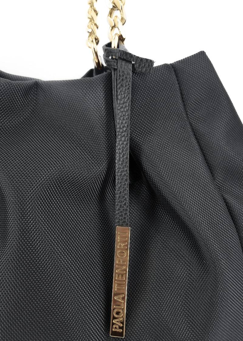 Paola T. Shopper In Cordura Con Dettagli Oro