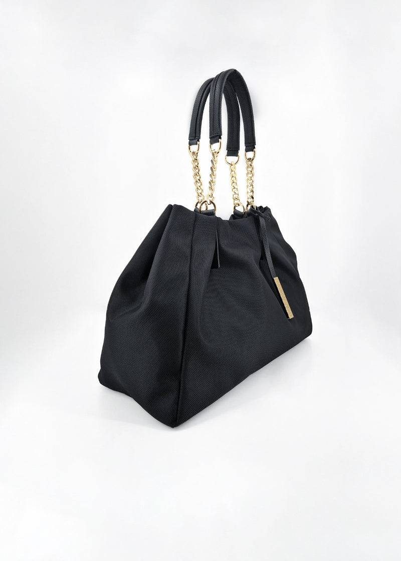 Paola T. Shopper In Cordura Con Dettagli Oro