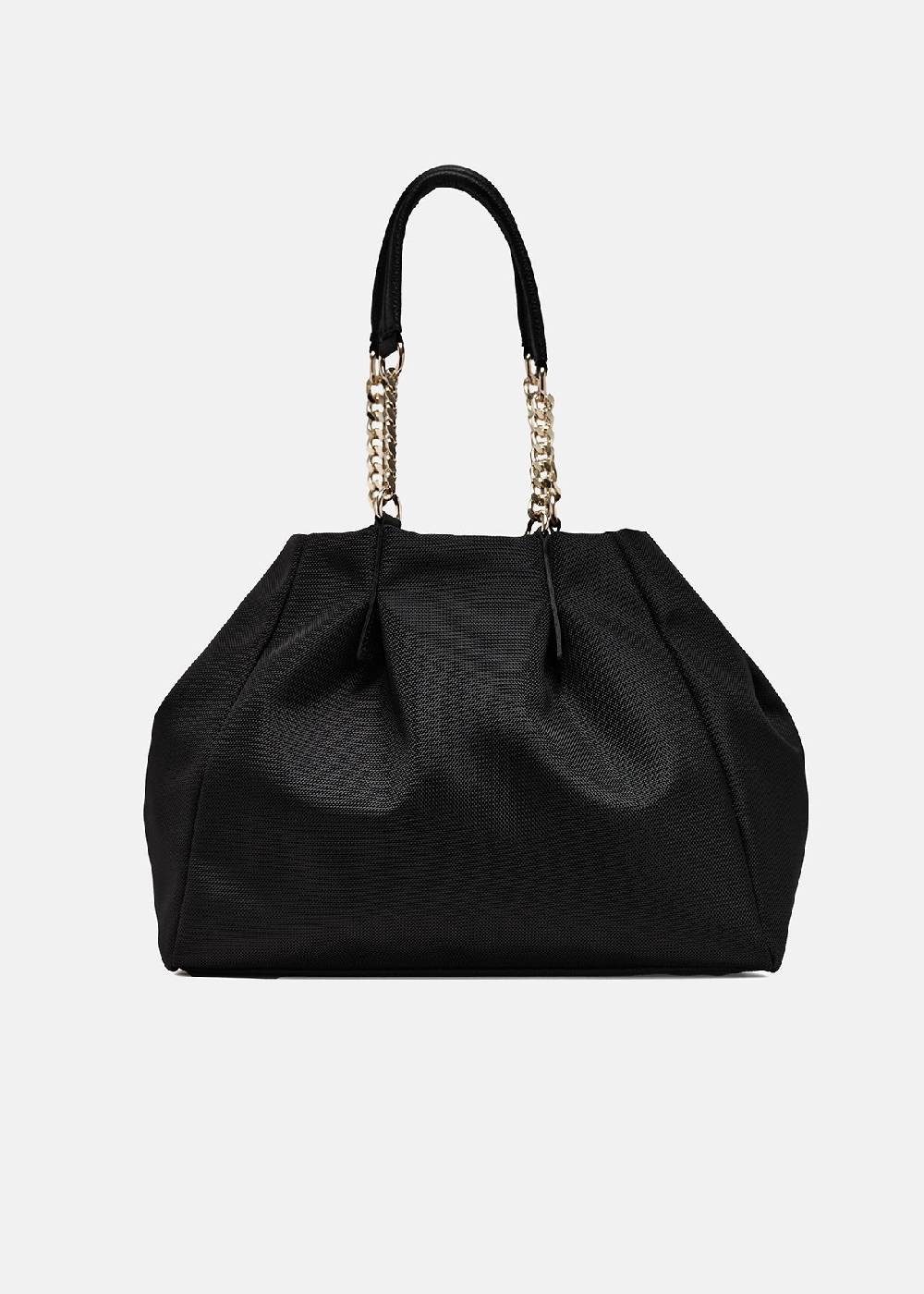 Paola T. Shopper in cordura con dettagli oro