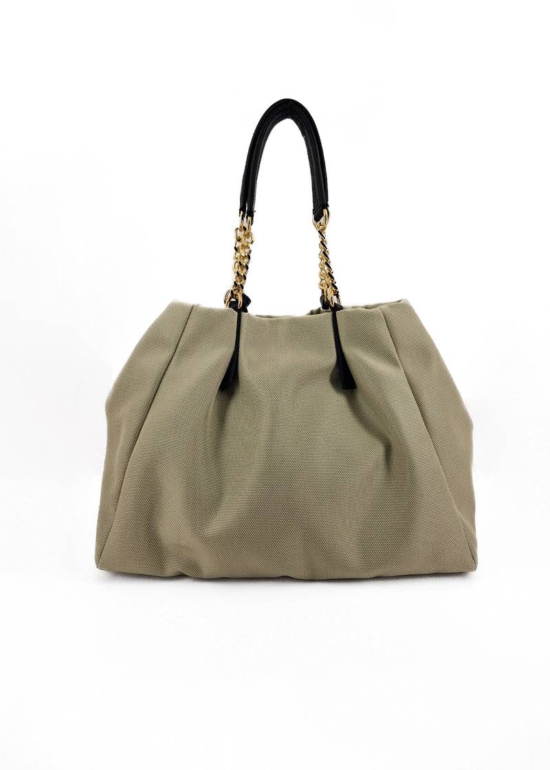 Paola T. Shopper In Cordura Con Dettagli Oro